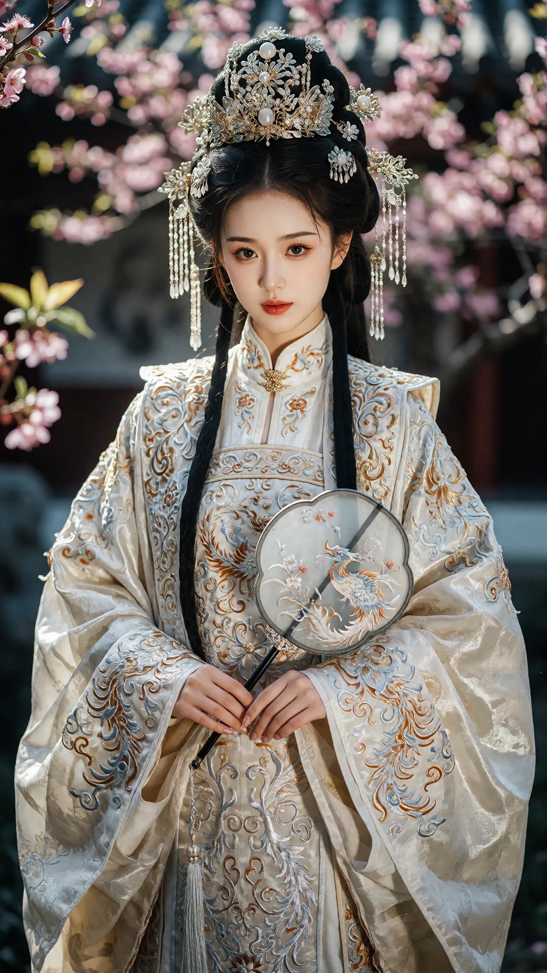 画面风格：精致的新中式古风人像摄影，高清晰度与高分辨率，色彩还原