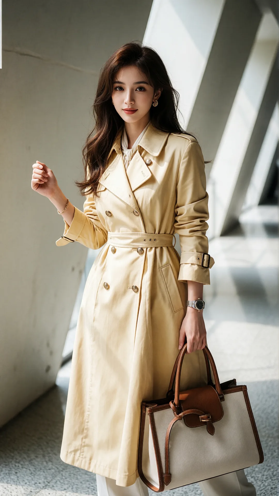 画面风格：现代时尚街拍摄影风格，采用高清晰度与高分辨率呈现，光影