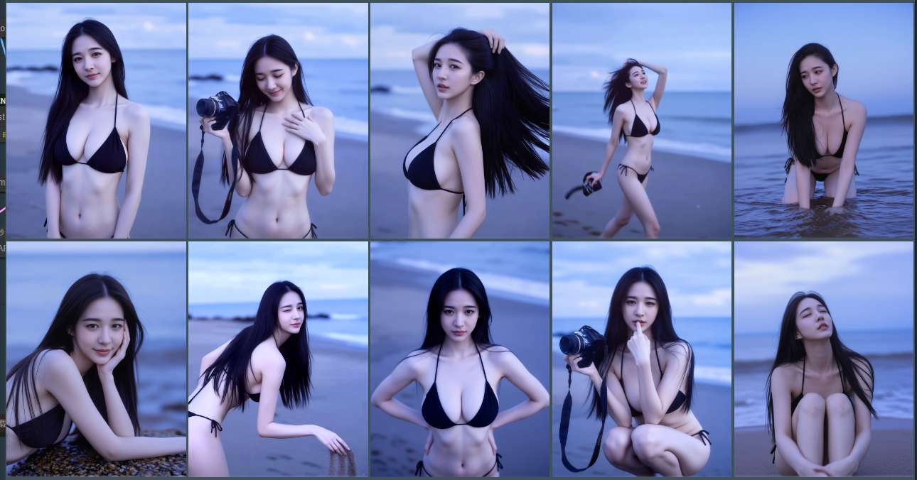 模特套图